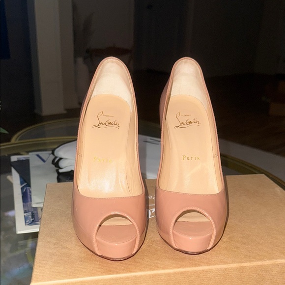 Christian Louboutin New Very Prive Nude 120 Heels - Picture 1 of 4